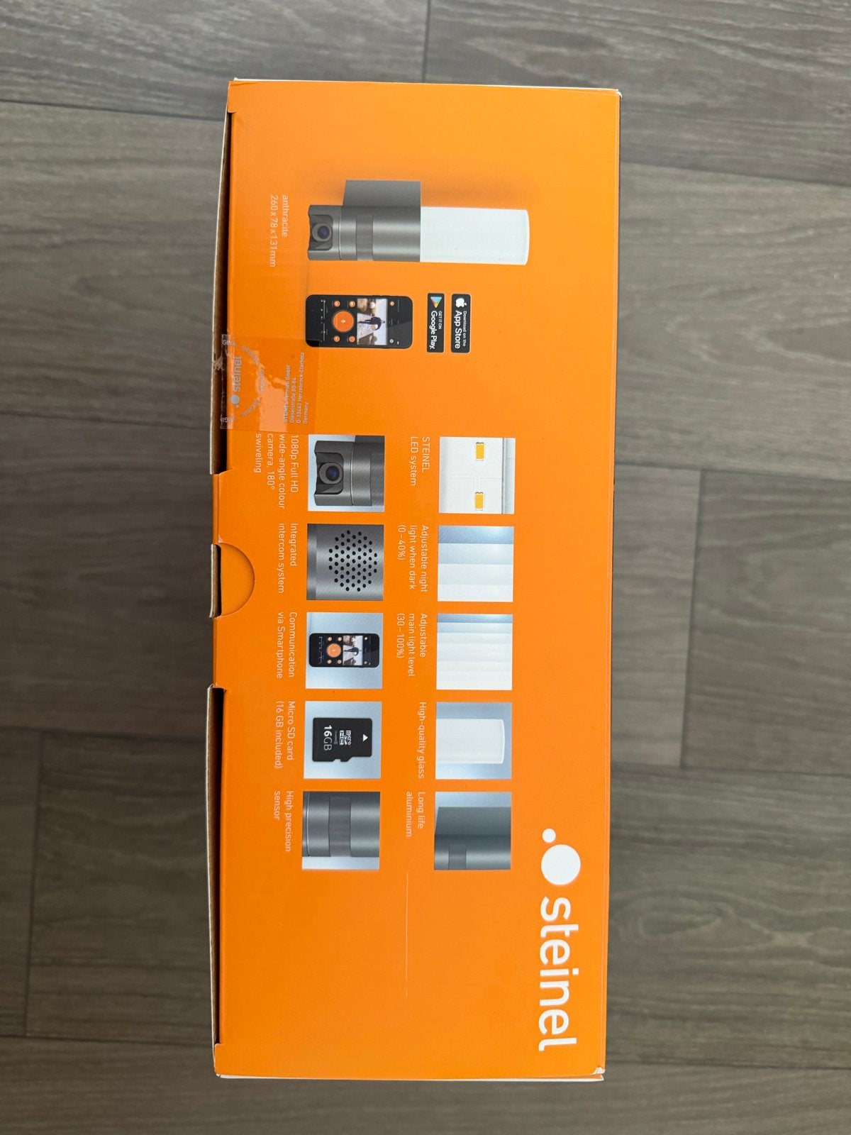 Steinel L 620 CAM SC Camera LED Buitenlamp Antraciet, Minder dan 50 watt, Wandlamp, Aluminium, Ophalen of Verzenden