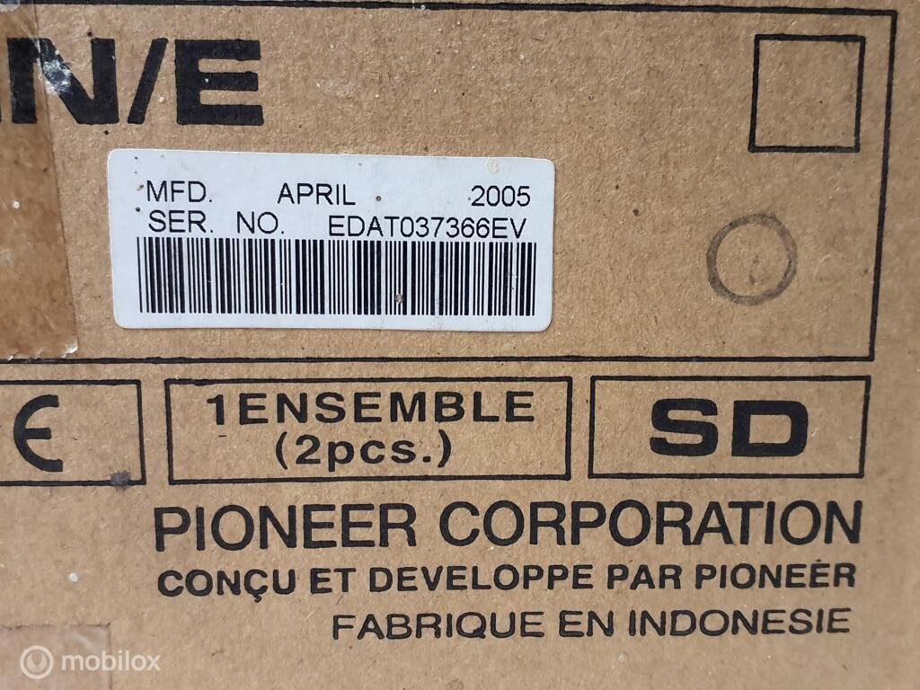 Luidsprekersysteem Pioneer PDP-S22-LR