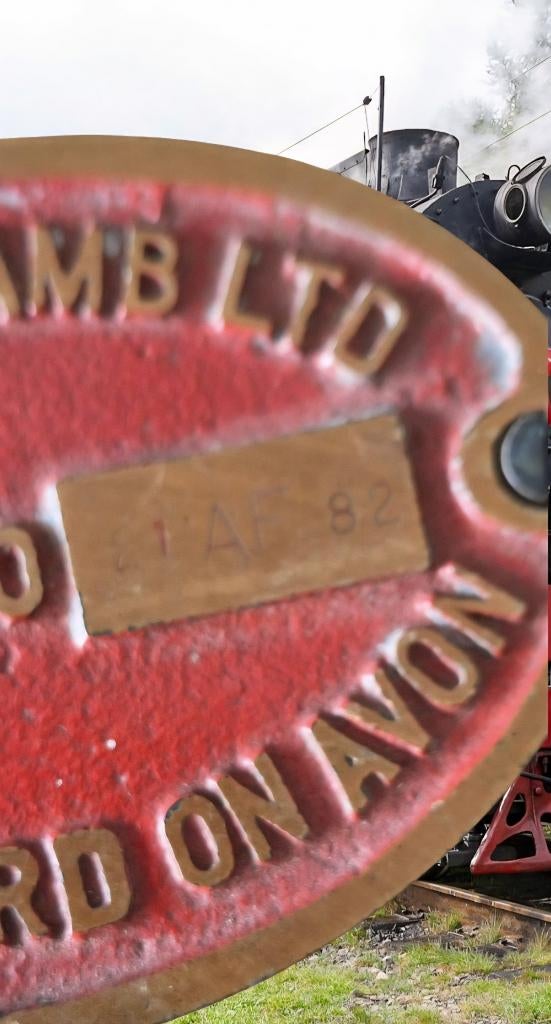 Brons locomotief reclame logo Severn Lamb Ltd. Engeland🚂, Antiek en Kunst, Antiek | Koper en Brons, Ophalen of Verzenden, Brons