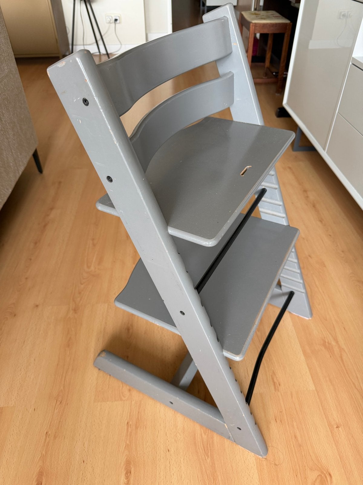 Stokke Tripp Trapp meegroeistoel - Grijs, Kinderen en Baby's, Ophalen, Gebruikt, Meegroeistoel