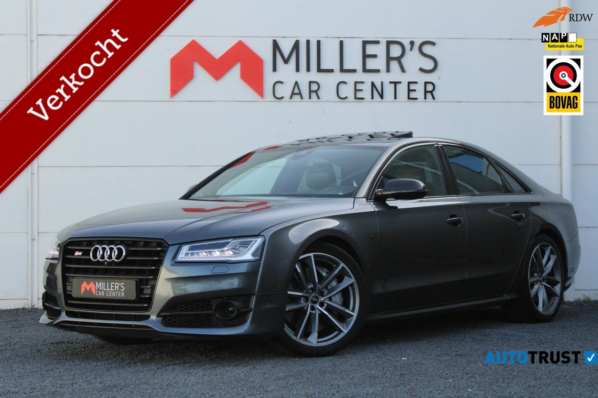 Audi S8 4.0 TFSI S8 plus quattro Pro Line+ Softclose Panoram, Auto's, Automaat, Dealer onderhouden, Gebruikt, Met garantie (alle)