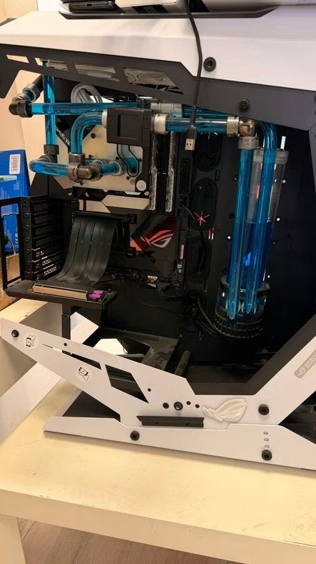 Watergekoelde Custom loop PC zonder videokaart, Computers en Software, Desktop Pc's, Ophalen, Gebruikt, Gaming