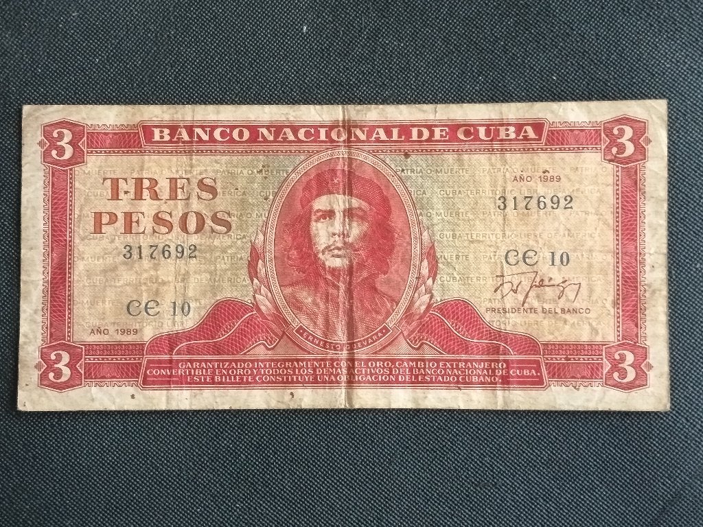 Set van 2 Cubaanse 3 Pesos biljetten - Che Guevara, Ophalen of Verzenden, Midden-Amerika, Setje