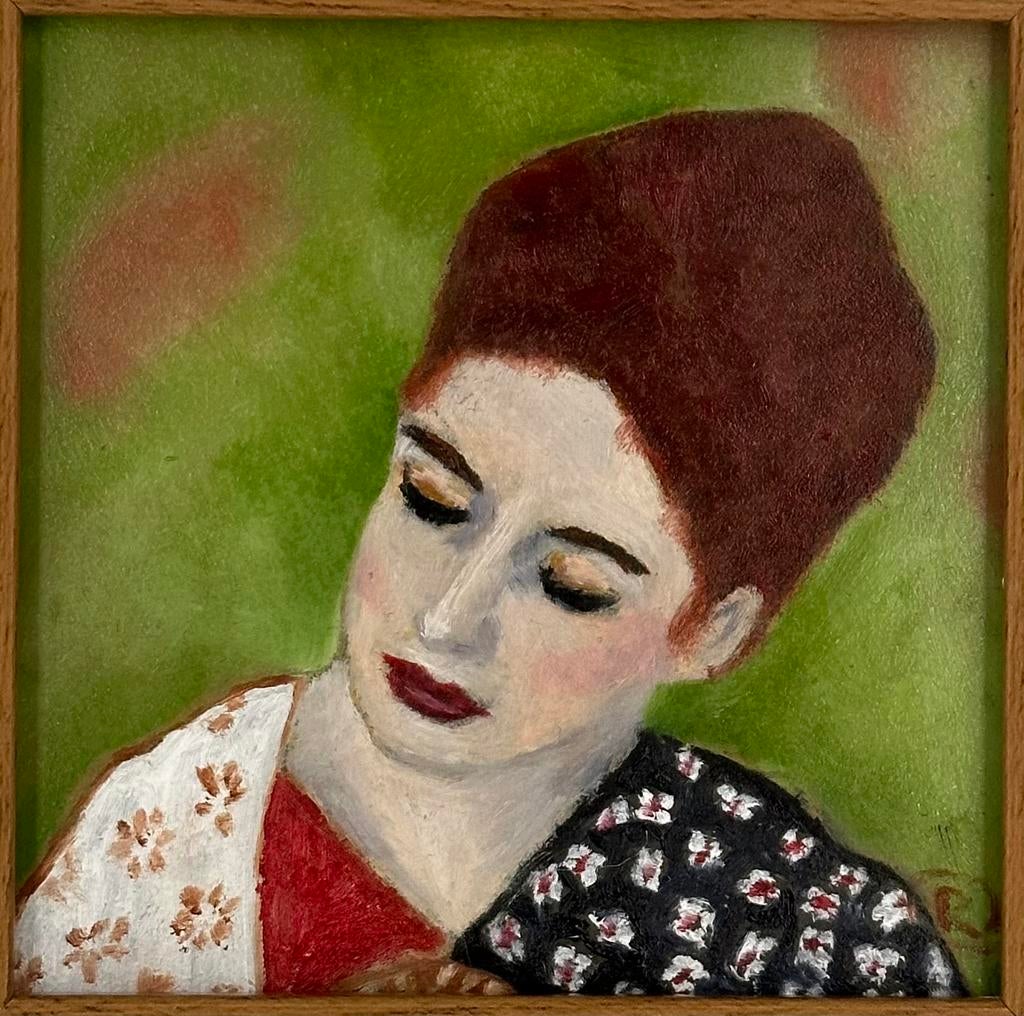 Portret vrouw Mira miniatuur, Antiek en Kunst, Ophalen of Verzenden