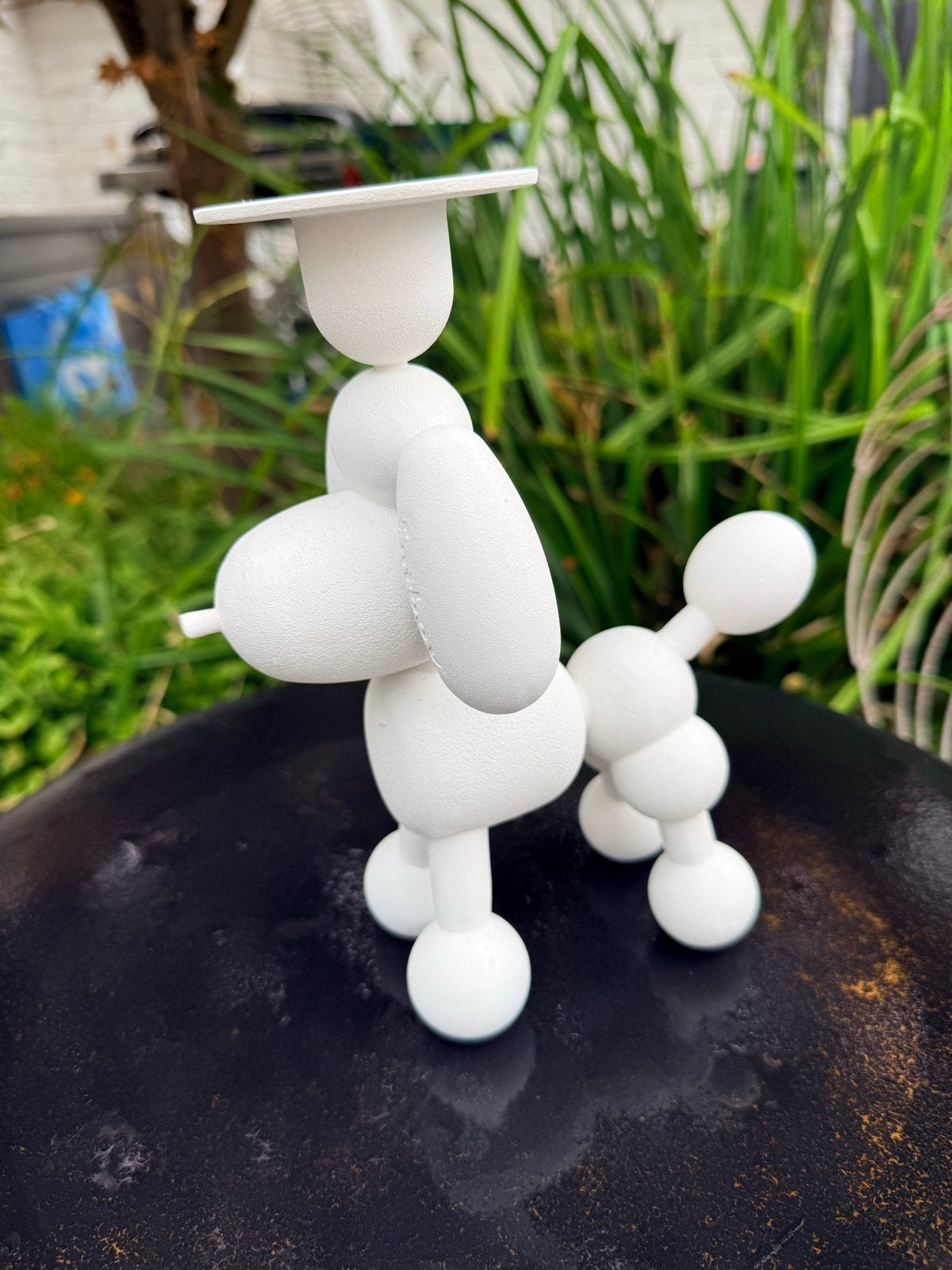 Fatboy hond kaarsenstandaard - Wit, Ophalen