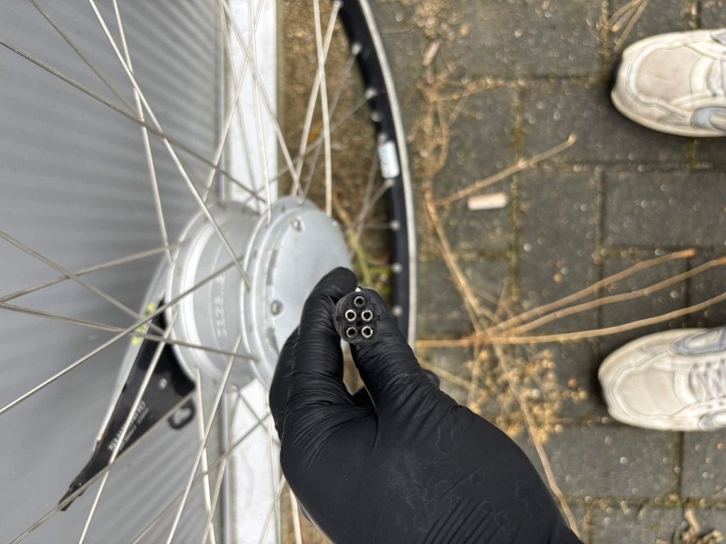 Gazelle e-bike voorwiel met motor en Shimano rollerbrake, Fietsen en Brommers, Elektrische fiets, Gebruikt, Ophalen of Verzenden
