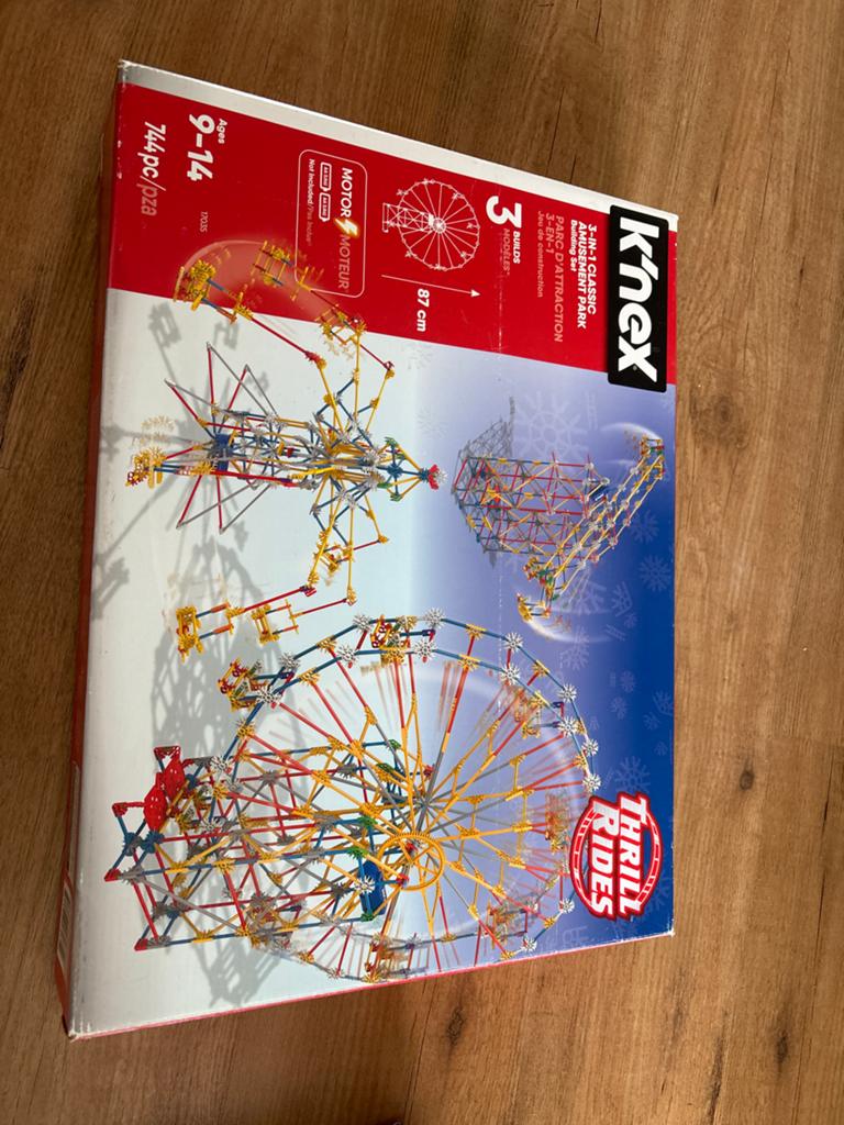 K'nex Thrill Rides reuzenrad, Hobby en Vrije tijd, Ophalen of Verzenden, Minder dan 500 stukjes, Gebruikt