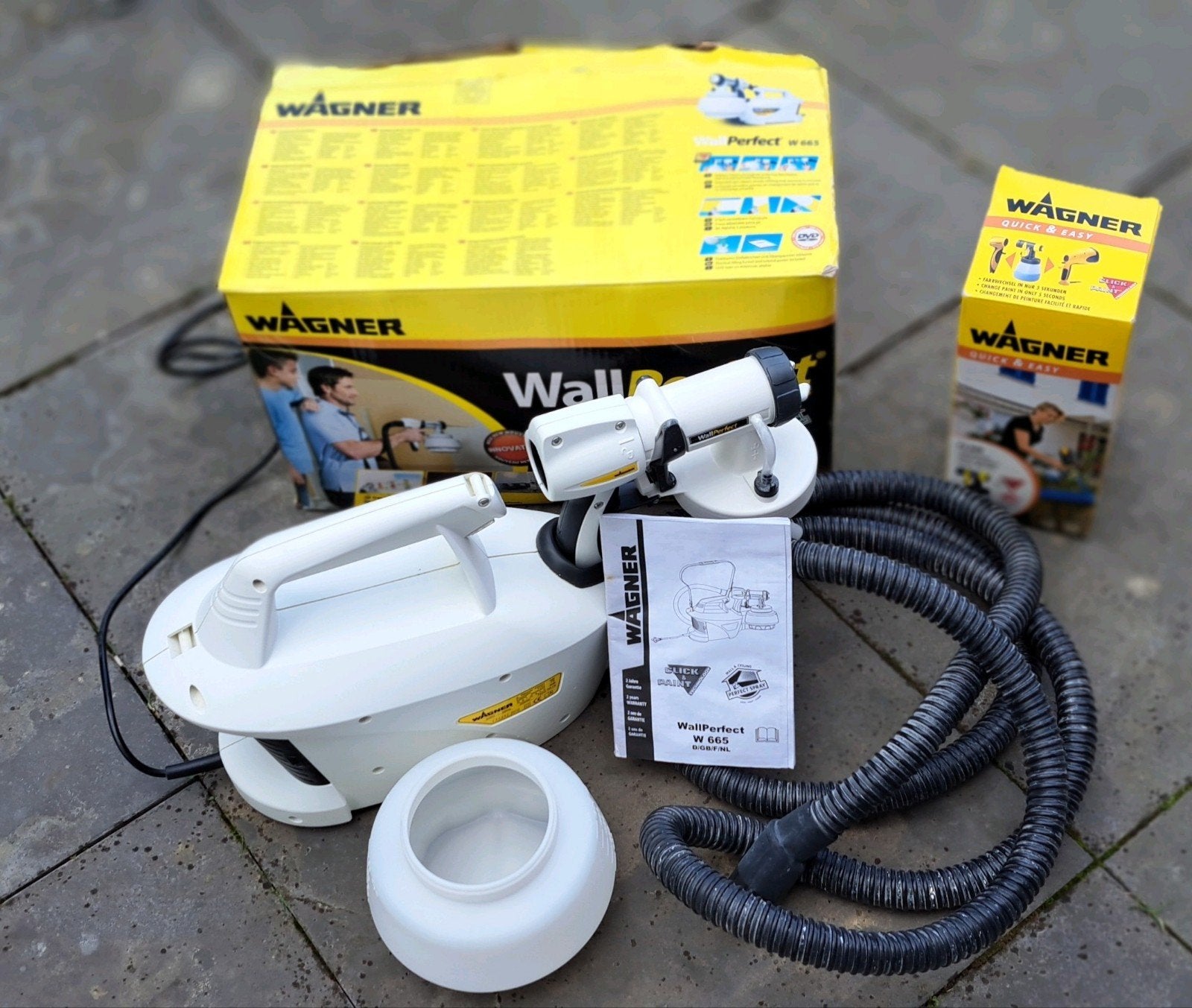 Wagner verfspuit set: WallPerfect W 665 en Perfect Spray 800, Ophalen of Verzenden, Verfspuit of Verfpomp