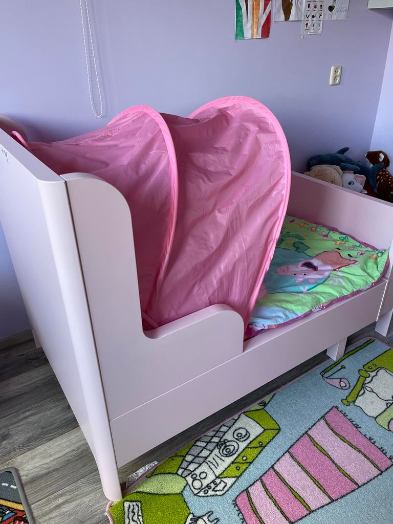 IKEA Busunge meegroeie kinder bed 80\200 cm, Kinderen en Baby's, Ophalen, 70 tot 85 cm, Zo goed als nieuw, Lattenbodem