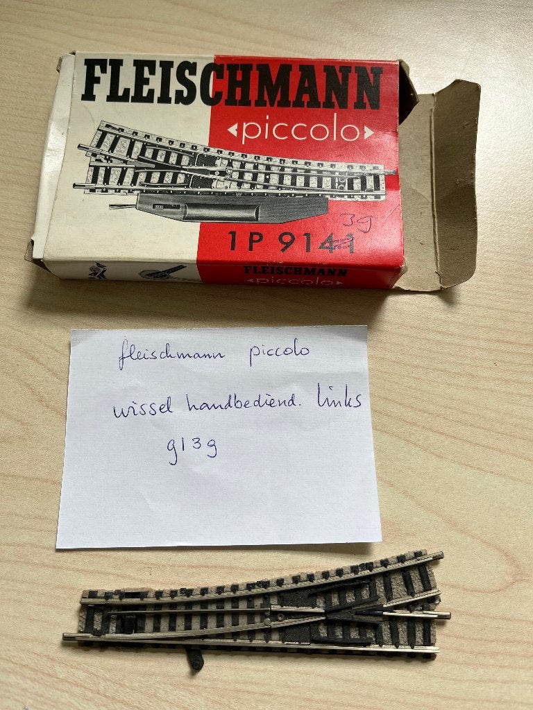 wissel handbediend Fleischmann 9139, Gebruikt, Gelijkstroom, Verzenden, Fleischmann