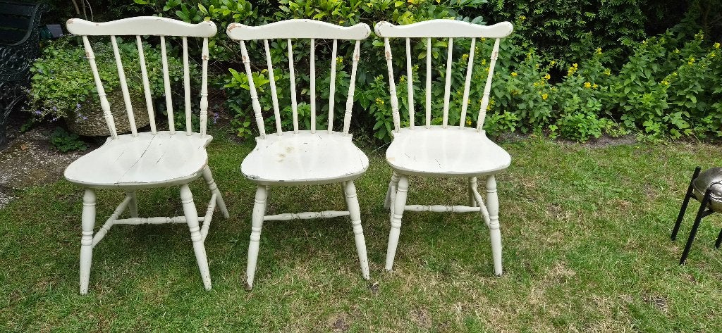 stoelen, Ophalen, Gebruikt, Drie, Hout