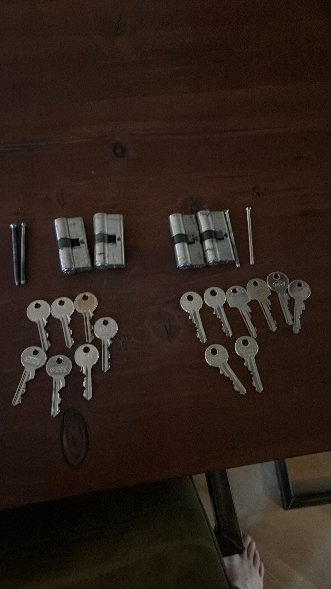 Cilindersloten met sleutels 1 set verkocht, Ophalen, Gebruikt, Overige materialen, Slot