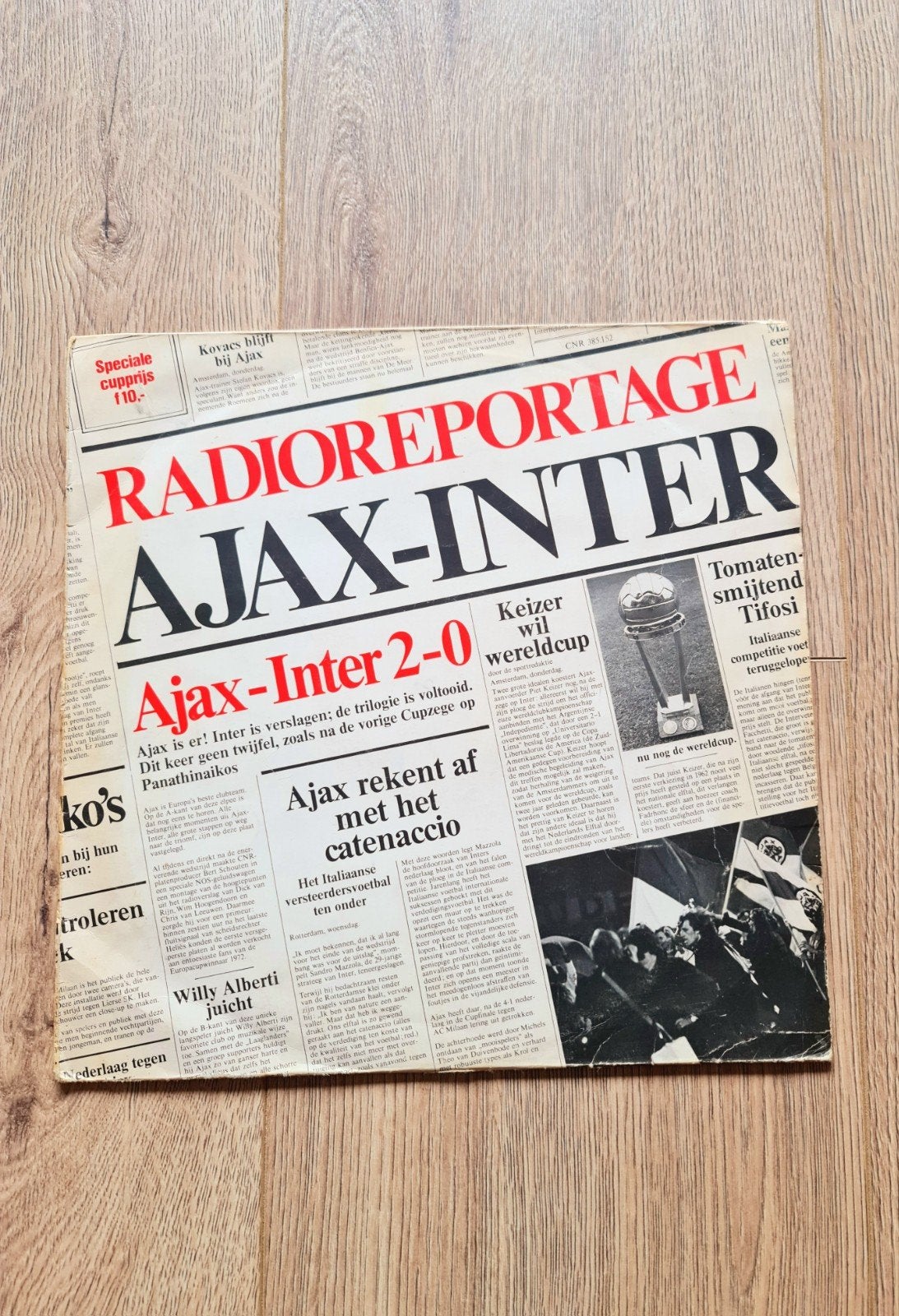 Ajax - Inter Milaan - reportage, LP, Ophalen of Verzenden, Zo goed als nieuw, Levenslied of Smartlap