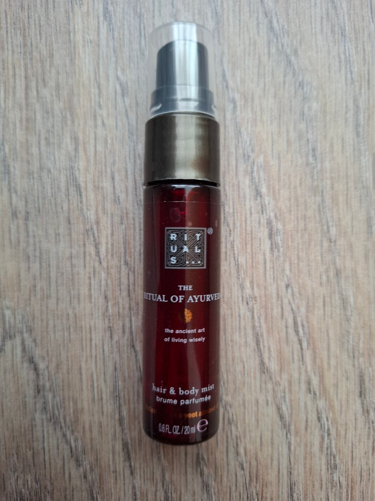 Rituals Ayurveda hair and body mist 20ml, Ophalen of Verzenden, Nieuw, Deodorant of Bodyspray