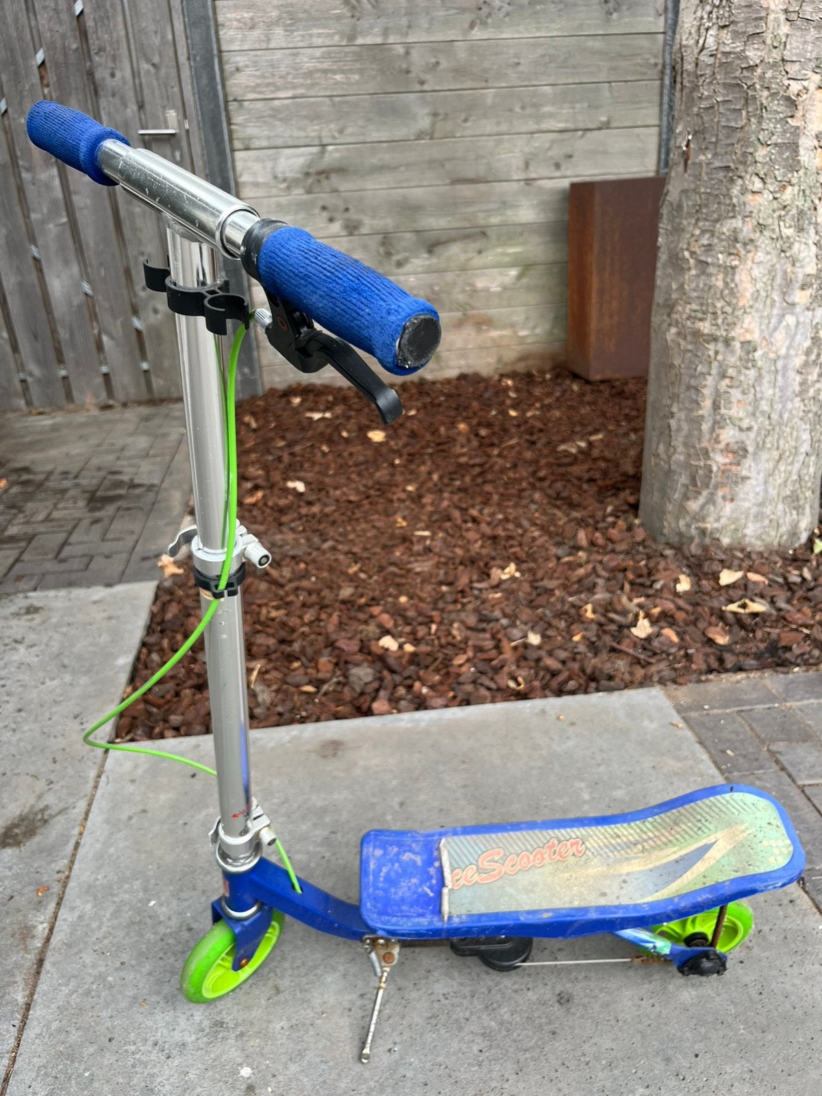 Spacescooter blauw/groen, Fietsen en Brommers, Ophalen, Gebruikt, Overige typen