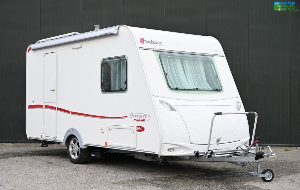Sterckeman Starlett 420 CP 2010|Mover|Zakluifel|Fietsdr., Caravans en Kamperen, Sterckeman, Bedrijf, 4 tot 5 meter, Luifel