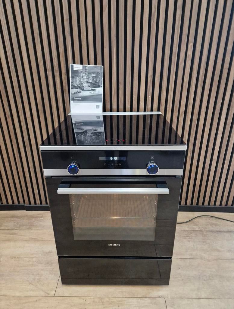 Luxe Rvs zwart Siemens Inductie Fornuis (Gratis bezorgen), Witgoed en Apparatuur, Kookplaten, Zo goed als nieuw, Inductie, 5301sx
