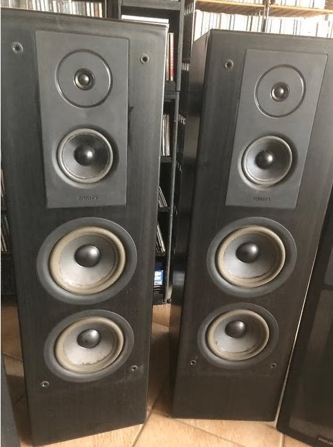 Te Koop: Philips FB840 luidspreker boxen., Audio, Tv en Foto, Ophalen, Gebruikt, Minder dan 60 watt, Overige merken