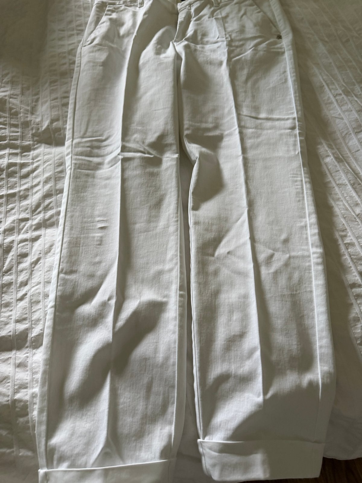 Witte Nickjean broek - Maat 42 (L), Wit, Maat 42/44 (L), Ophalen of Verzenden, Zo goed als nieuw