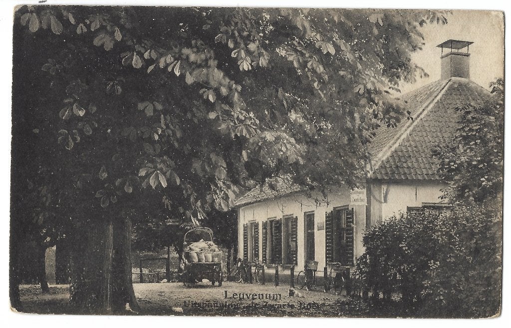 Leuvenum, Uitspanning "de Zwarte Boer" - Opruimingskaart, Verzenden, Voor 1920, Gelopen, Gelderland
