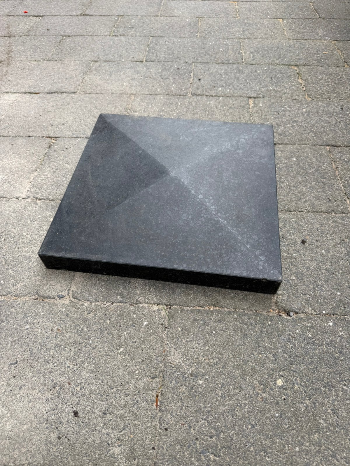 Poerafdekker basalt 35x35, Ophalen of Verzenden, Zo goed als nieuw, Composiet