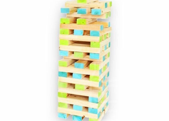 Mega Jenga XL 124 cm, compleet, zeer goede staat, Ophalen of Verzenden, Zo goed als nieuw, Overige
