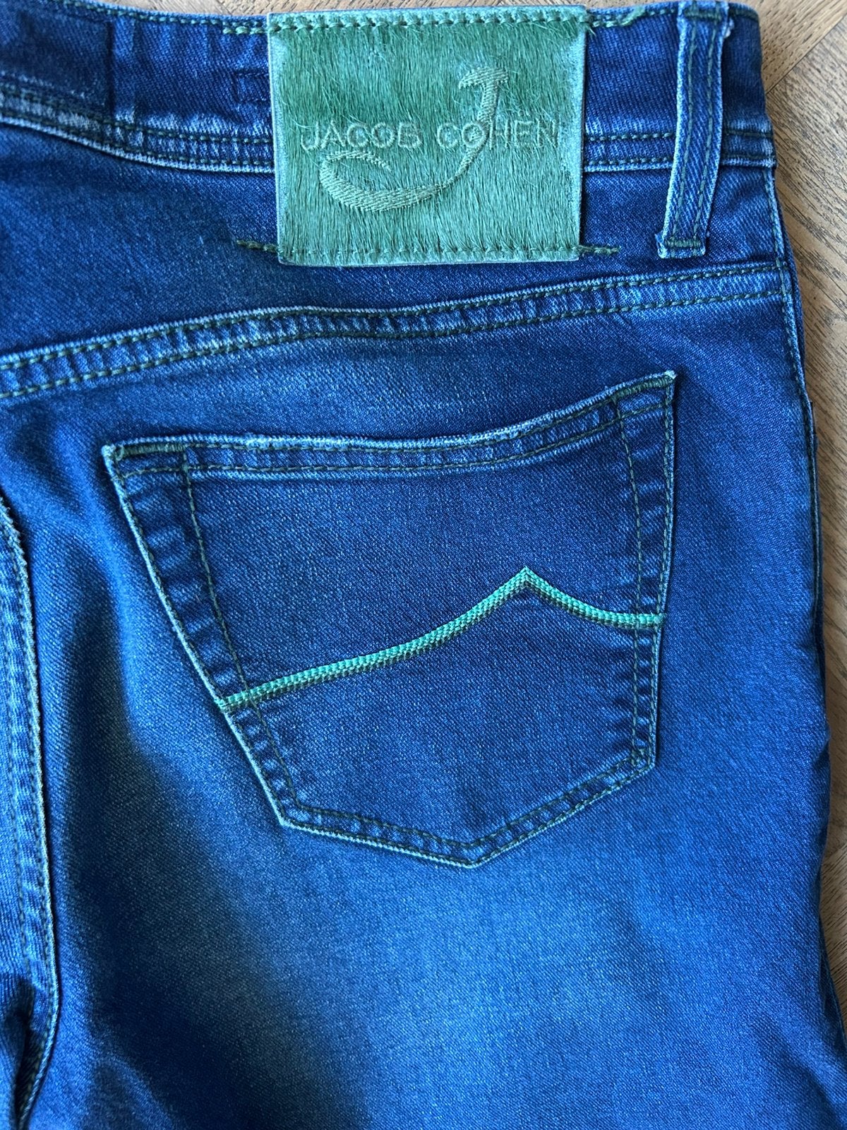 Jacob Cohen J688C jeans maat 34, ingekort, Kleding | Heren, Ophalen of Verzenden, Gedragen, Blauw, W33 - W34 (confectie 48/50)
