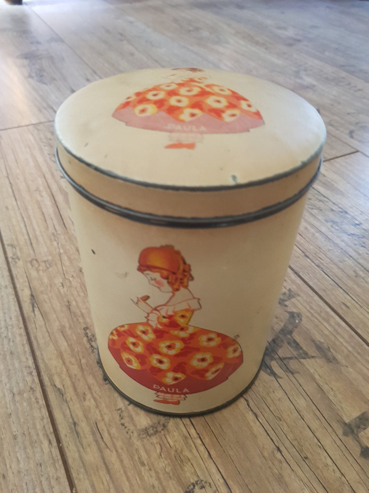 Retro blik Paula, Ophalen of Verzenden, Gebruikt, Overige