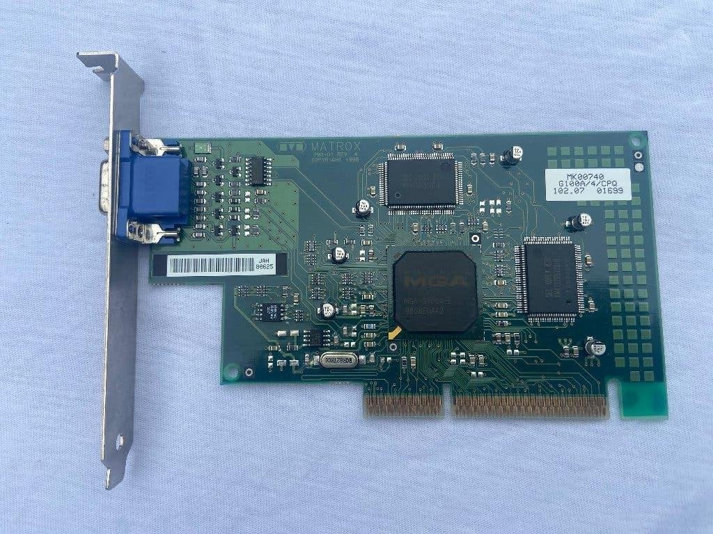 Matrox VGA kaart AGP-bus, Ophalen of Verzenden, Matrox