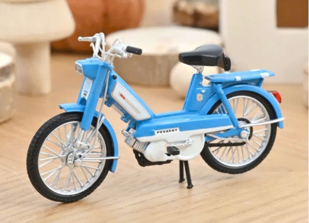 Peugeot 103 1972 Blauw schaal 1/18 Norev ref. 182049, Verzenden, Nieuw, Motor, Norev