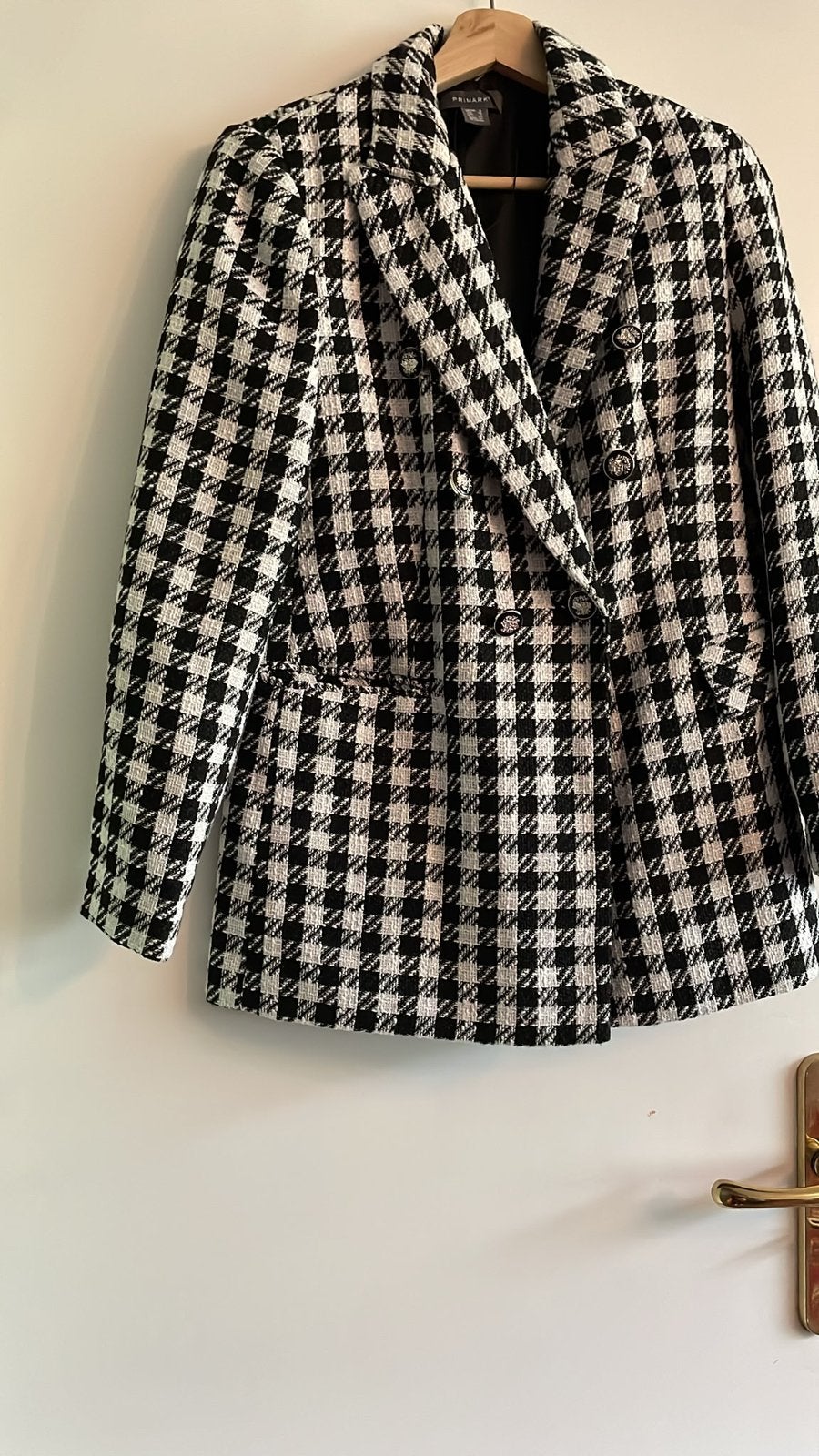Zwart witte dames blazer jas Primark maat 36, Ophalen of Verzenden, Zo goed als nieuw, Maat 36 (S), Zwart