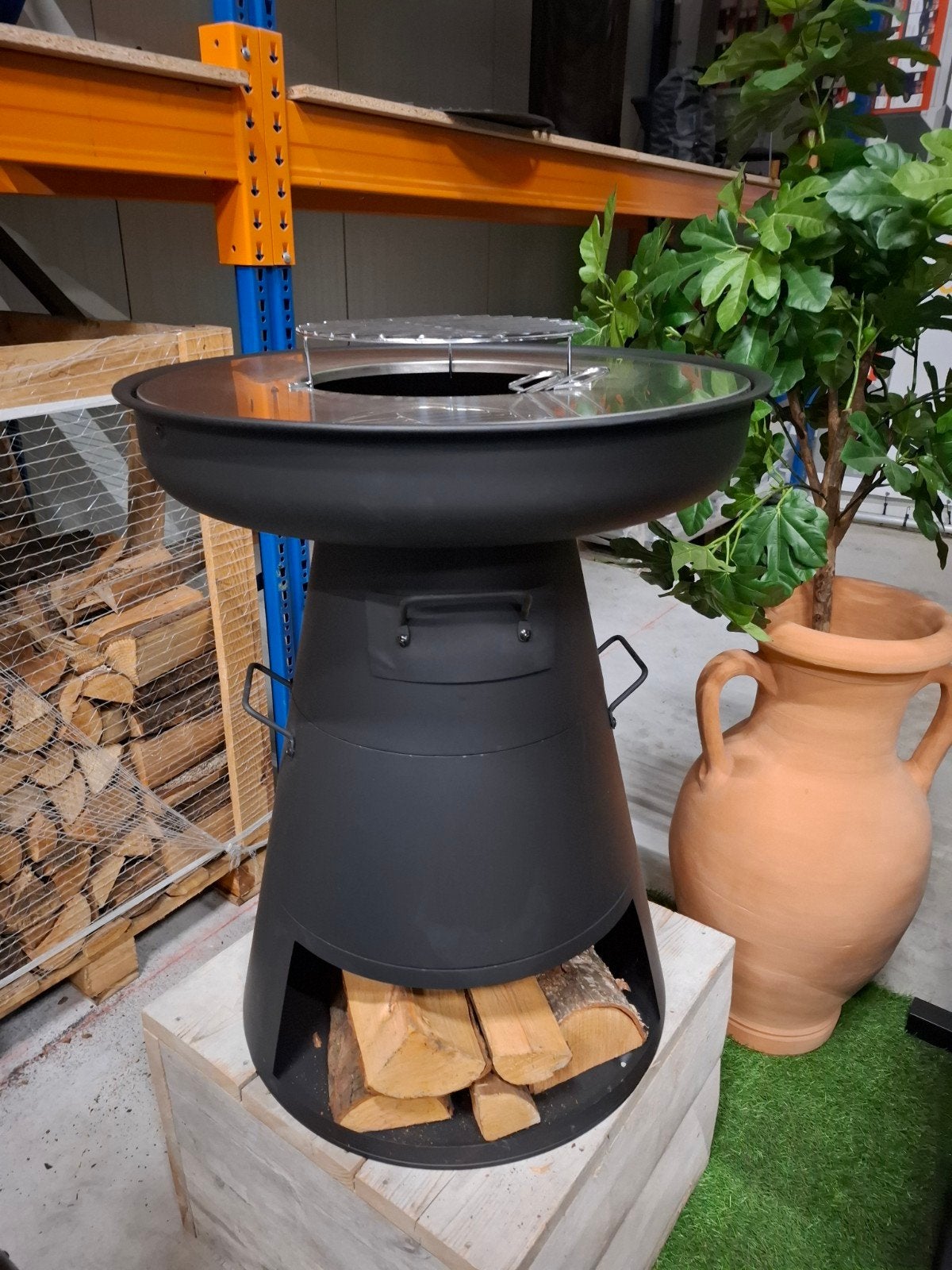Mooie BBQ Plancha met Grill - Magazijnuitverkoop!, Tuin en Terras, Ophalen, Nieuw