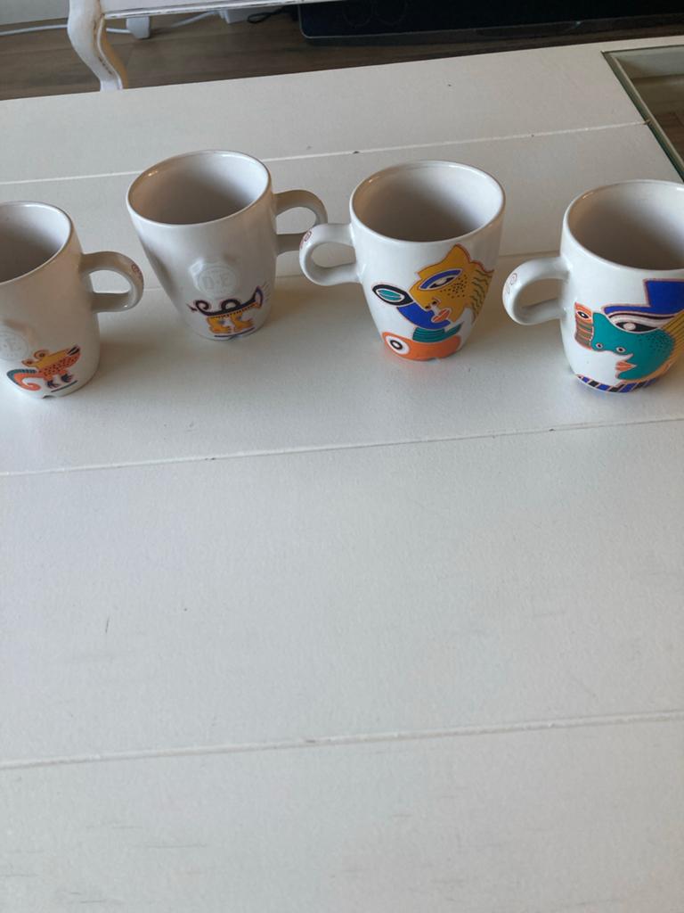 Vintage Douwe Egberts Mokken - Set van 4, Antiek en Kunst, Ophalen