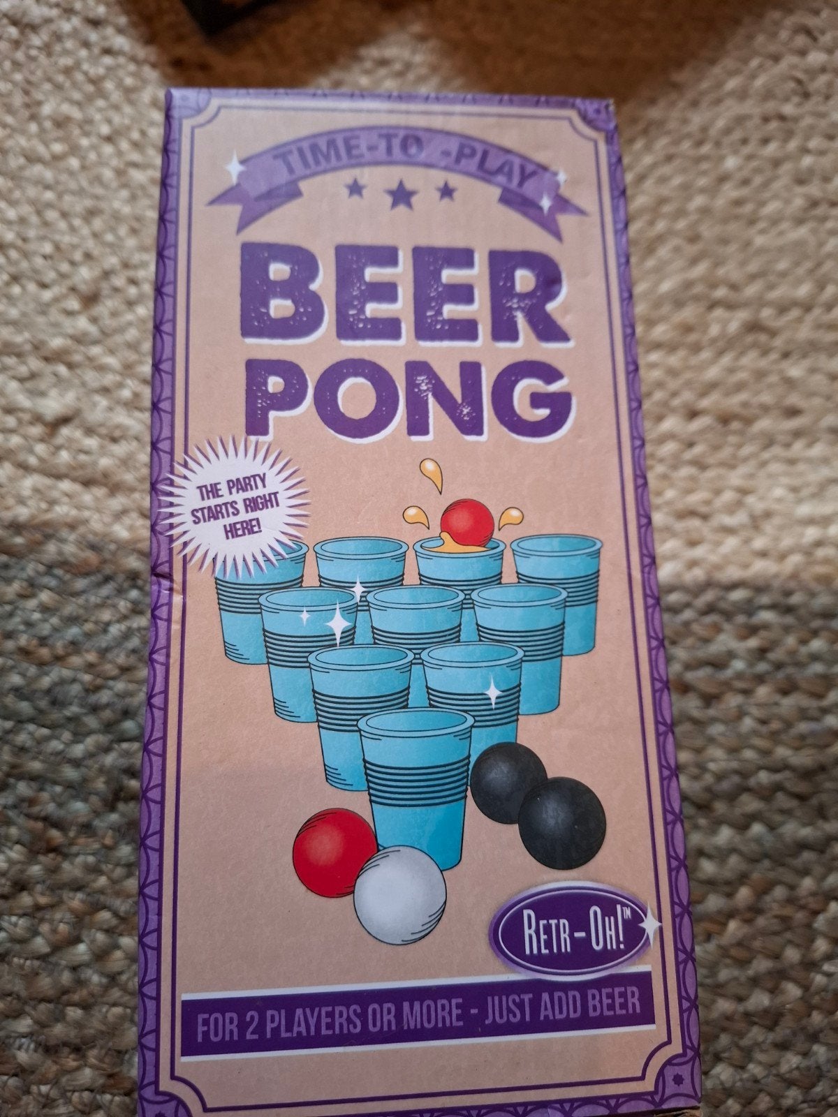 Beer Pong Spel - Tijd voor Feest!, Een of twee spelers, Ophalen of Verzenden, Nieuw