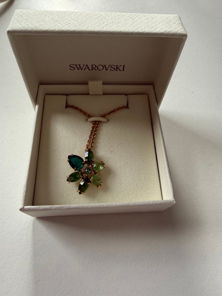 Swarovski ketting, Sieraden, Tassen en Uiterlijk, Verstelbaar, Nieuw, Ophalen of Verzenden, Goud
