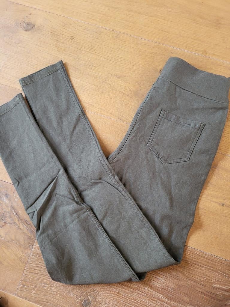 Groene jegging, Ophalen, Onbekend, Maat 34 (XS) of kleiner, Lang