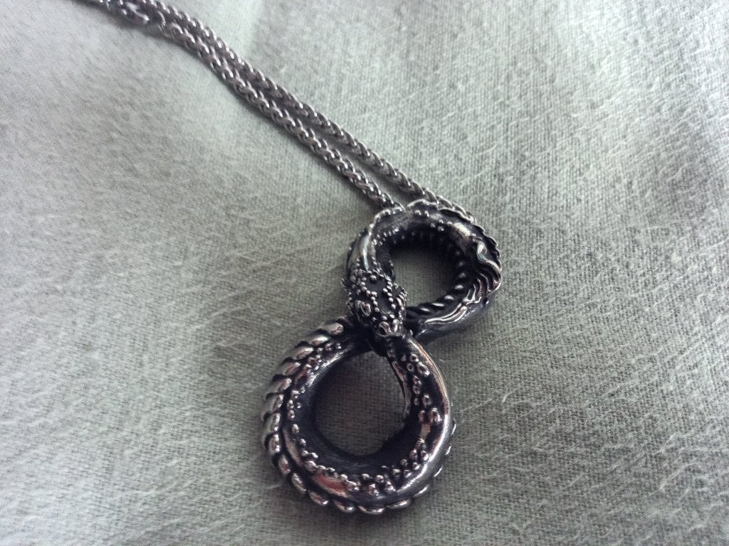 Slangen ketting ijzer, Ophalen, Zo goed als nieuw, Zilver, Overige materialen