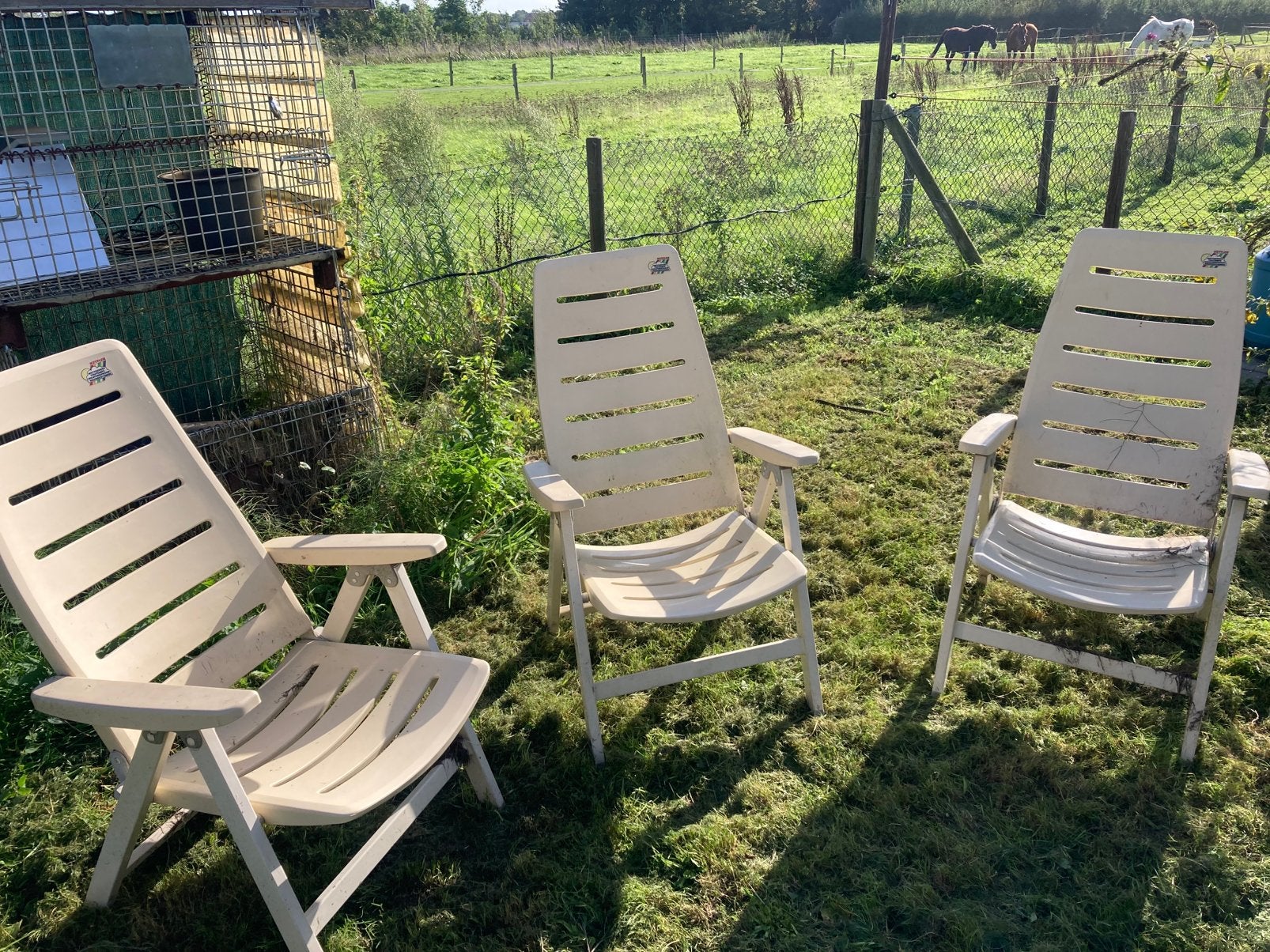 3 x kettler tuinstoelen / standenstoelen, Tuin en Terras, Ophalen, Gebruikt, Kunststof