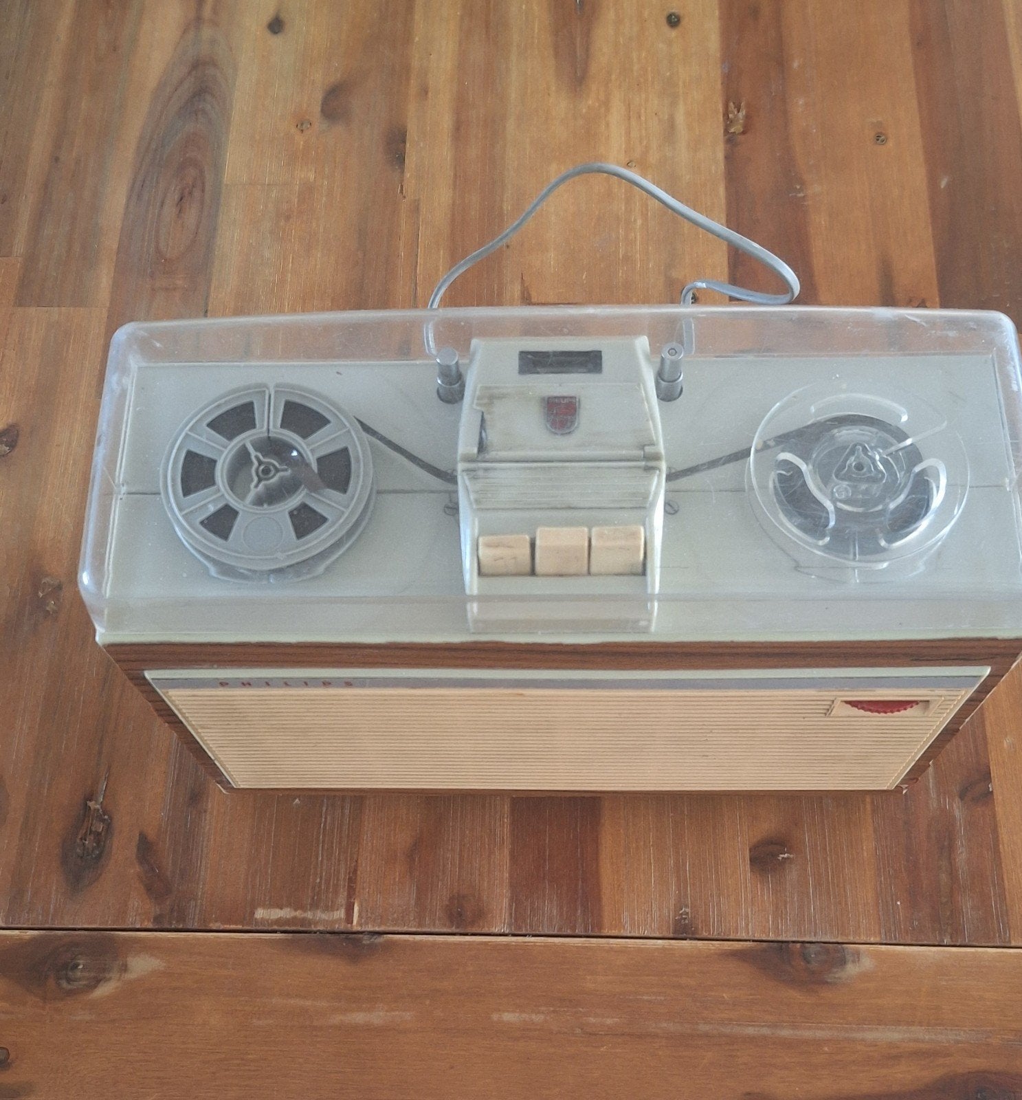 Philips Bandrecorder - Defect voor onderdelen/reparatie, Audio, Tv en Foto, Ophalen of Verzenden, Defecte bandrecorder, Met stofkap