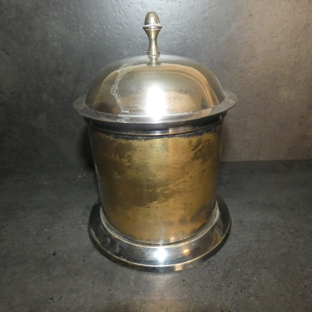 Antieke verzilverde tabak pot in Empire stijl [1640], Ophalen of Verzenden, Goud