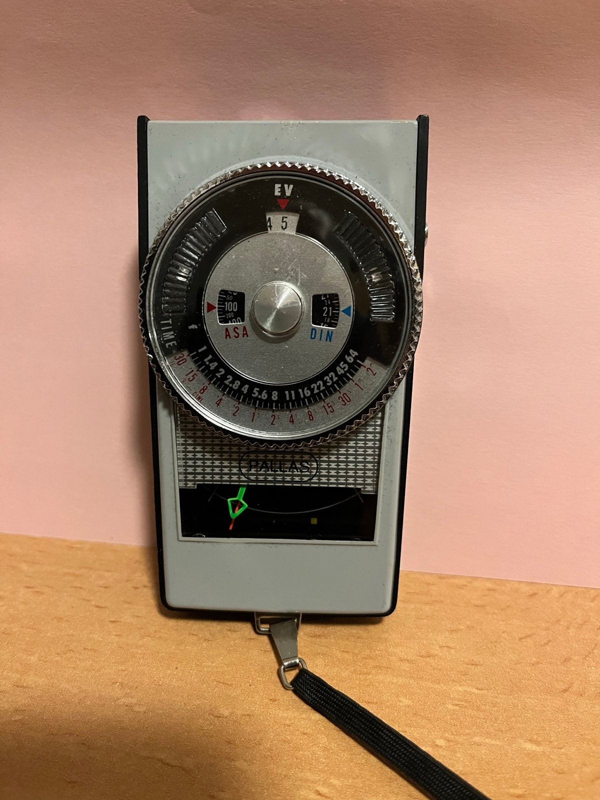 Vintage Pallas Belichtingsmeter met hoesje, Overige merken, Lichtmeter, Ophalen of Verzenden, Gebruikt