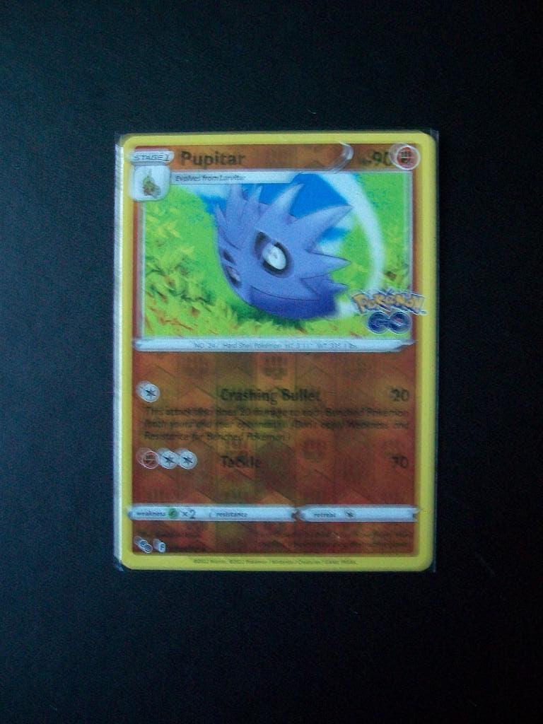 9647: Nieuwe Pokemon GO kaart Holofoil PUPITAR HP 90 038/078, Verzenden, Nieuw, Losse kaart, Foil