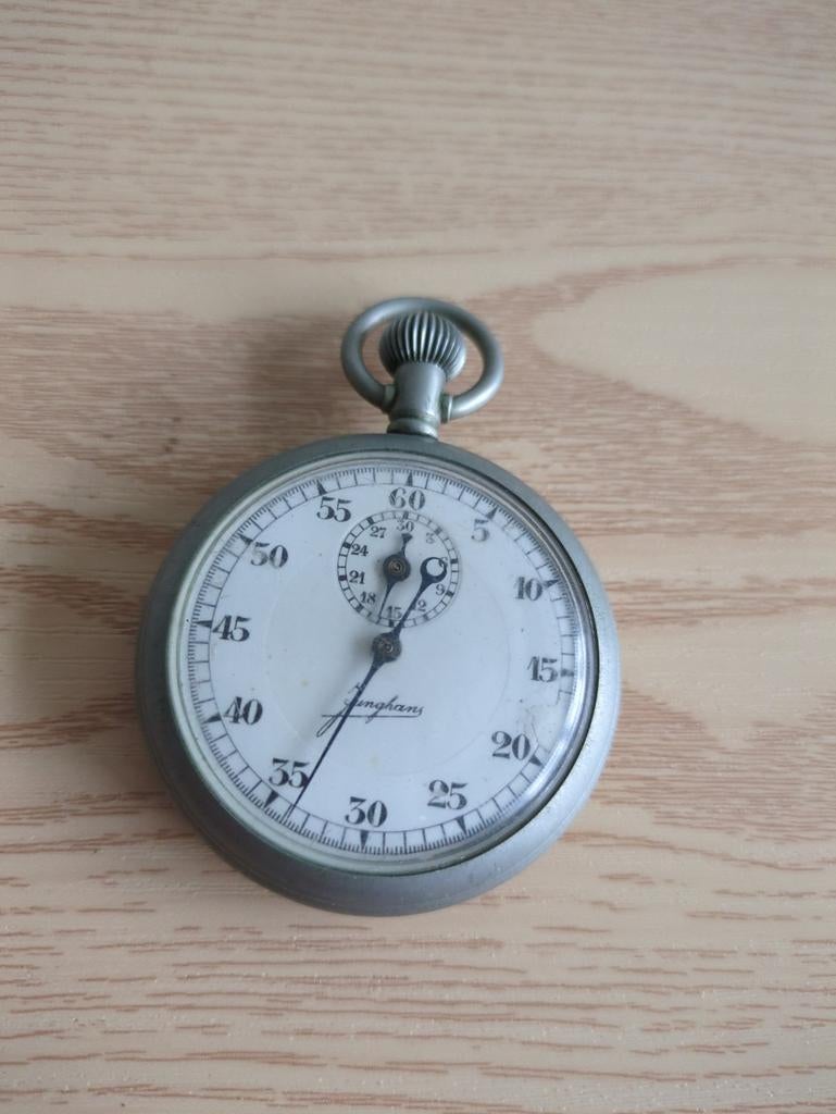 Junghans 29a WW2 Torpedo Stopwatch - Defect, Zakhorloge, Staal, 1930 tot 1960, Ophalen