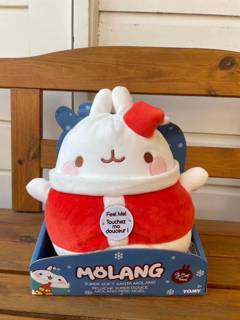 Molang kawaii knuffel konijn kerstman | Santa plush kawaii, Ophalen of Verzenden