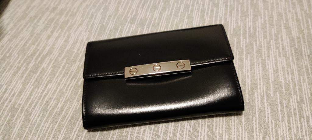 Cartier dames portemonnee glossy black, Sieraden, Tassen en Uiterlijk, Portemonnees, Overige merken, Zwart, Nieuw, Ophalen of Verzenden
