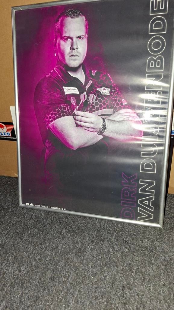 Dirk van Duijvenbode Poster, Sport en Fitness, Darts, Ophalen of Verzenden