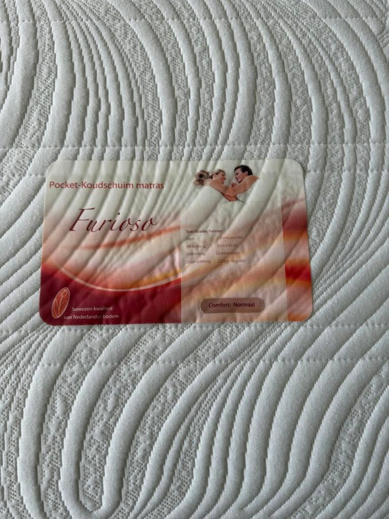 Bedbodem merk auping met koudschuim matras, Huis en Inrichting, Slaapkamer | Bedden, 90 cm, Eenpersoons, Zwart, Ophalen of Verzenden