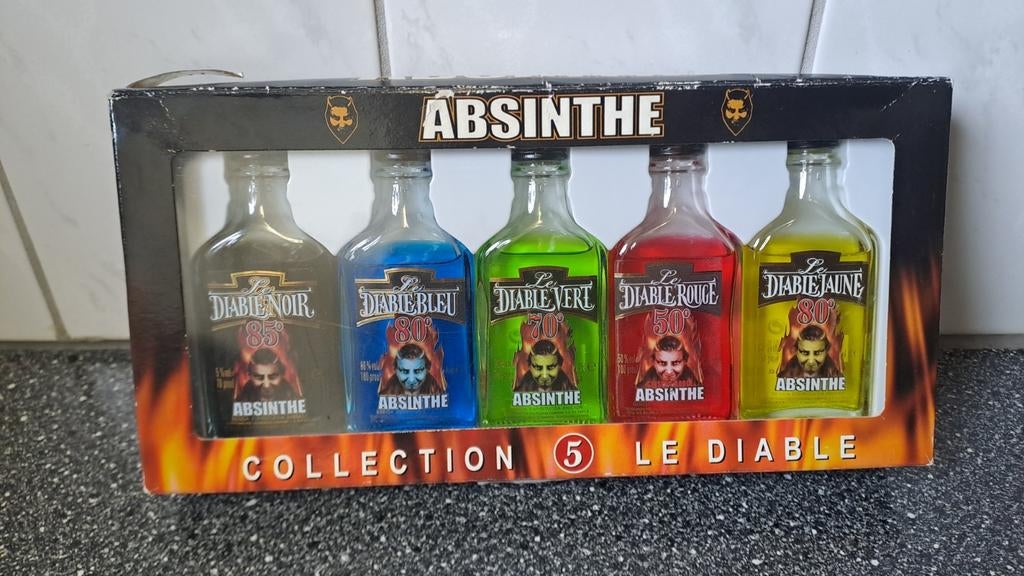 Cadeauset Absint Le Diable Spanje nieuw, Gebruiksvoorwerp, Onbekend, Nieuw, Ophalen of Verzenden