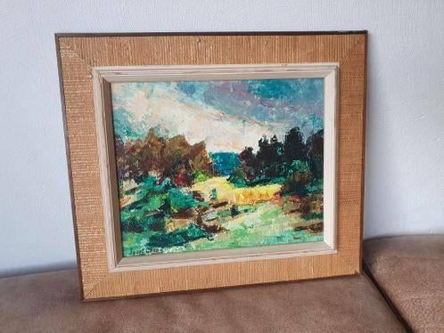schilderij Josef Geson met paletmes boom heel fraai werk., Antiek en Kunst, Ophalen