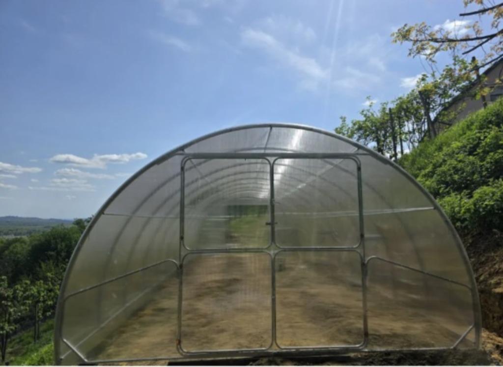 Kweekkas, Tunnelkas, PROFI ZEUS 4x4m-6 mm polycarbonaat, Staal, Polycarbonaat, Verzenden, Kweekkas